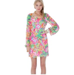 Lilly Pulitzer Carliegh tunic dress in Lulu flamingo bird size 0